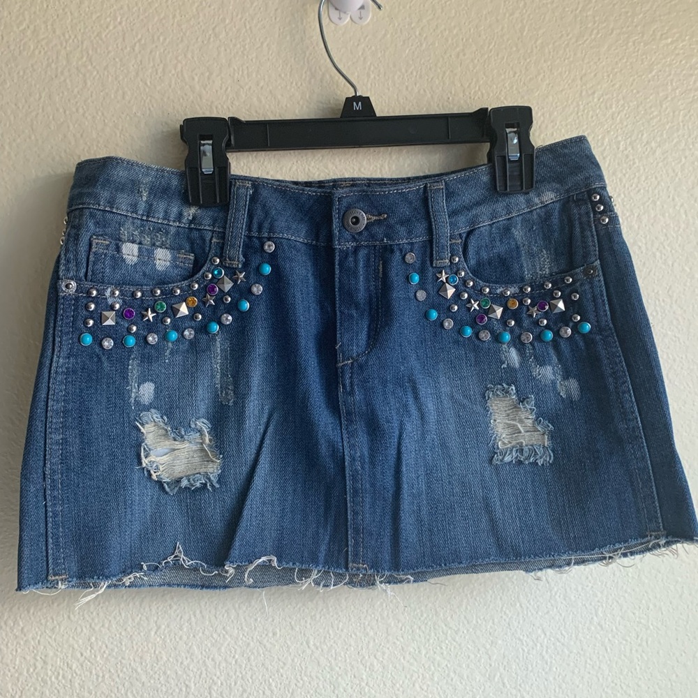 I ❤️ H81 Denim Mini Skirt Size 25